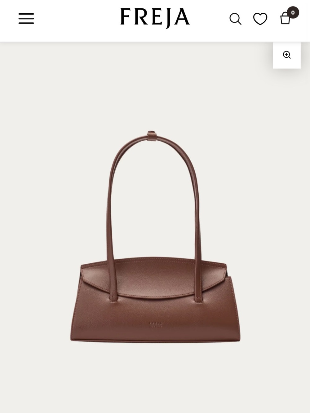 Caroline Shoulder Bag in Pecan Brown
